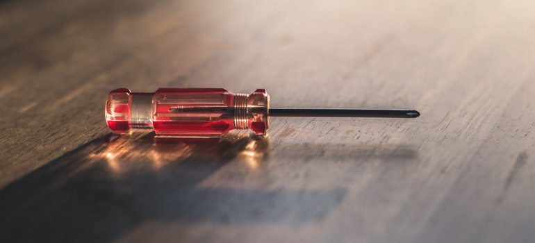 A screwdriver you will need in order to move your piano with ease.