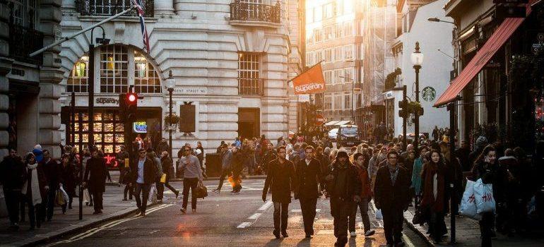 people walking on the street 