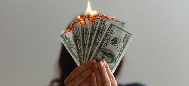 money burning away because of hidden moving fees