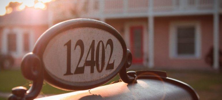 A mailbox you will put up once you settle after moving from Texas to another state.