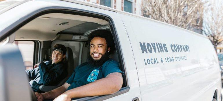 a moving van