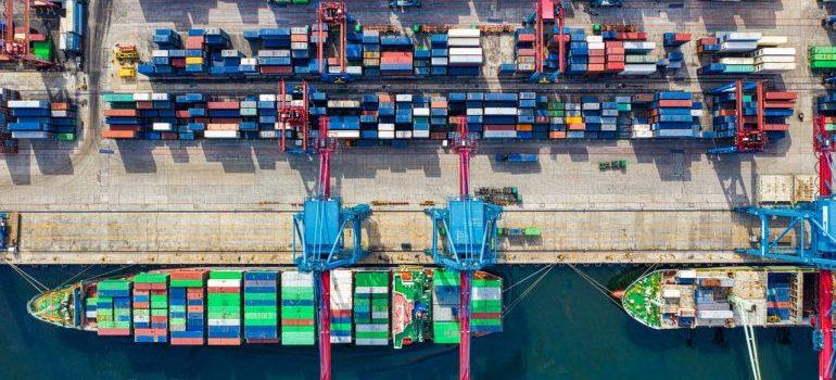 containers at the port ready for shipment