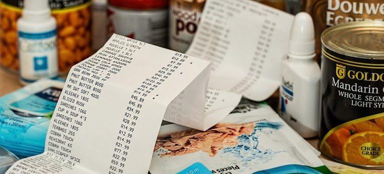 la lista de la compra con los precios