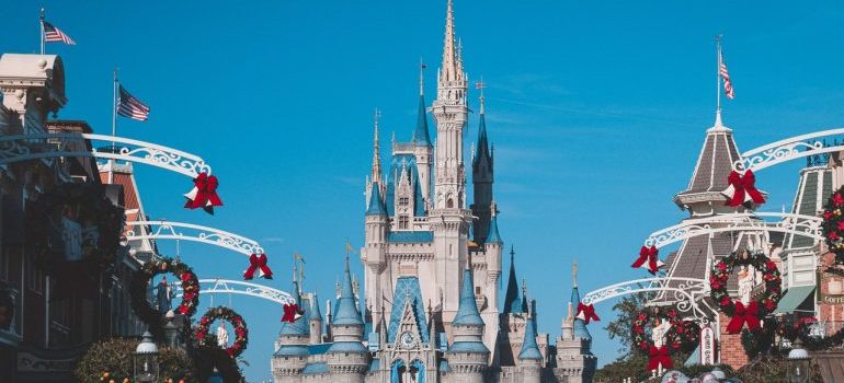 The Disney castle in Florida is one of the items from the Orlando guide for newcomers