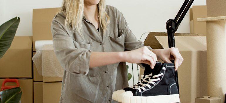 Pack your shoes ahead of the big move to protect them and make them easy to find