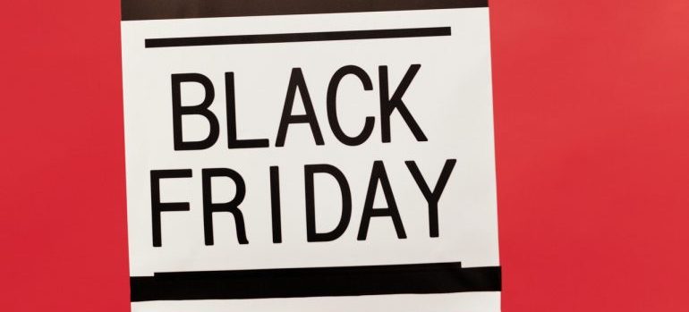 a black friday sign