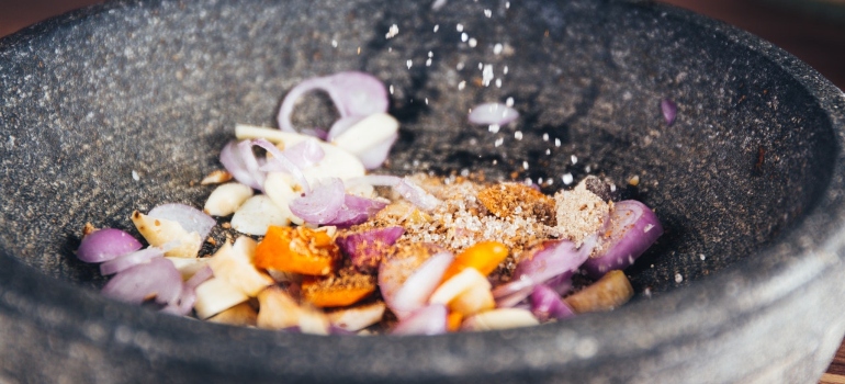 spices in a pot