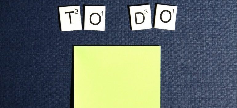 a to-do list