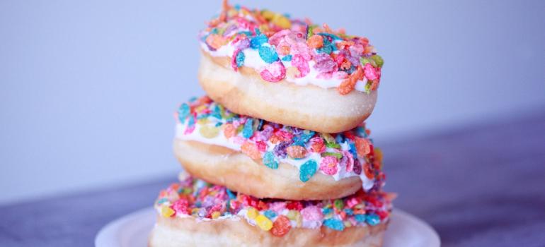 los buñuelos en un plato