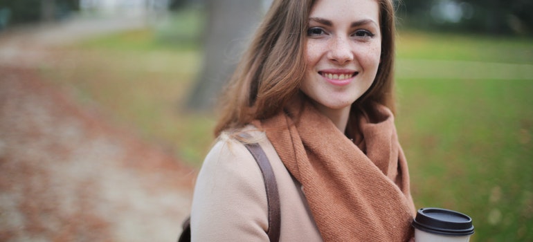 Mujer sonriente