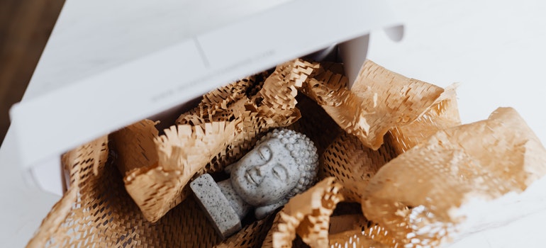 Statue of Buddha in the box