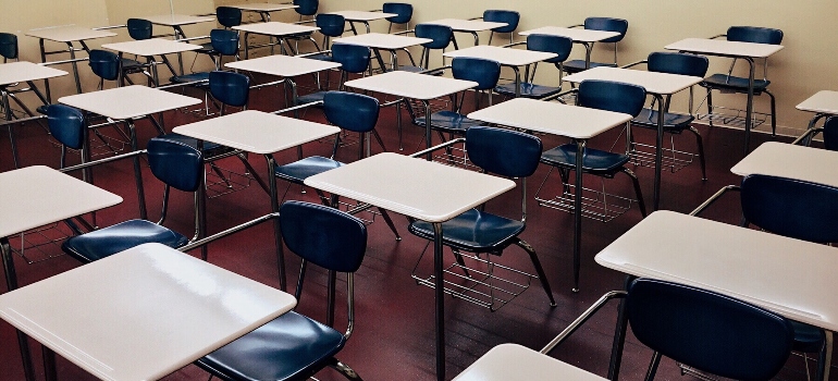 Empty classroom