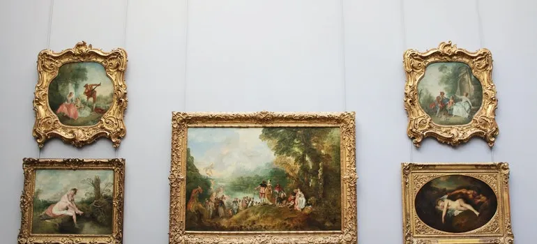 pinturas en el museo