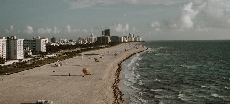 A beach in Miami