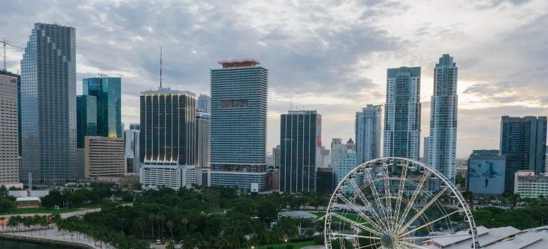 Aerial view of Miami