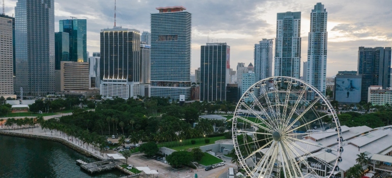 Rueda de la fortuna en Miami, Florida