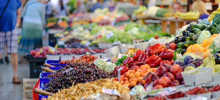 verduras en el mercado 