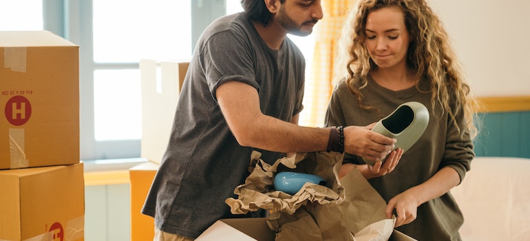 A couple preparing for moving from San Antonio to the west coast 