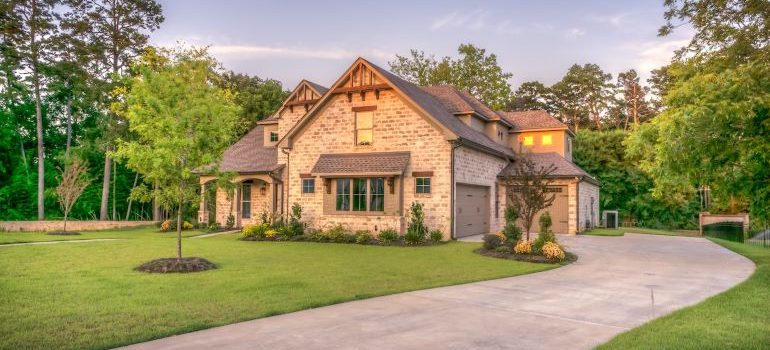 bungalow house with a yard