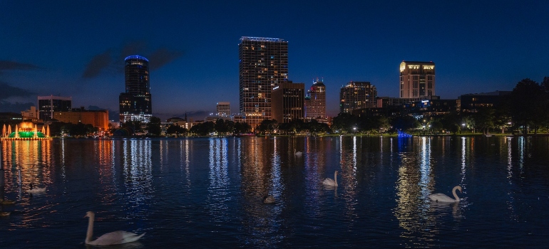 Orlando FL at night