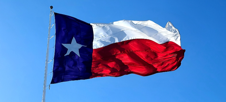 una bandera de Texas