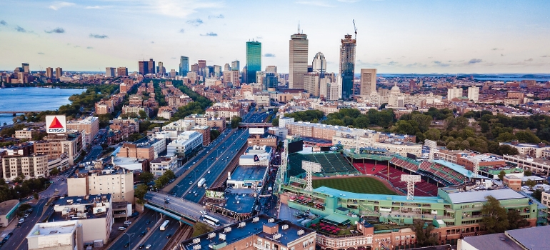 Edificios de gran altura en la ciudad de Boston 