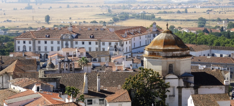 Skyline of an old city