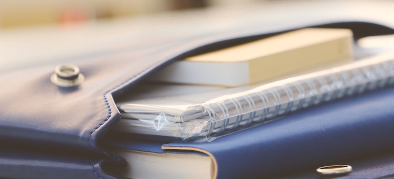 Books in a bag