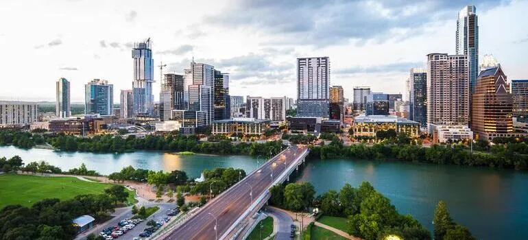 mudanza de larga distancia a través de Texas en Houston