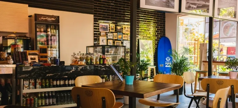 a cozy café 