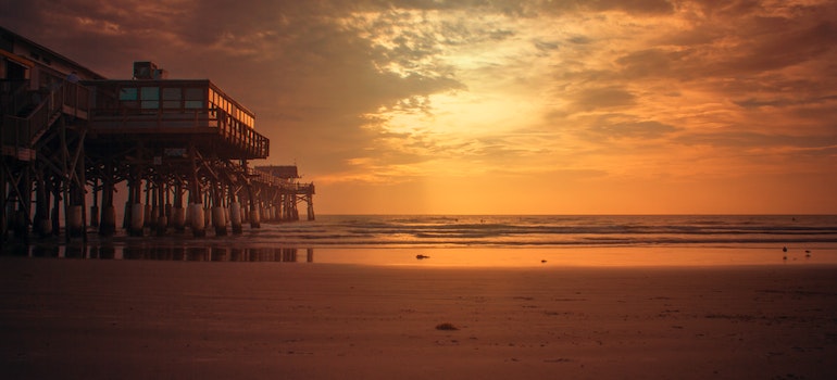 a sunset on Cocoa Beach, FL