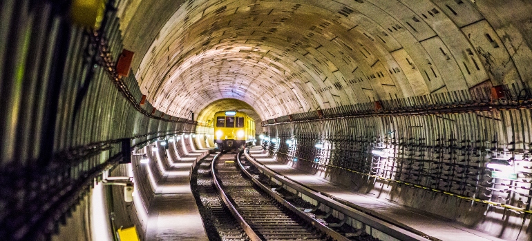 Un tren de llegar a su destino