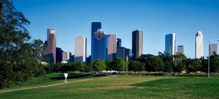 Houston panorámicas tiro a recordar y ajustar después de mudarse de Miami a Houston