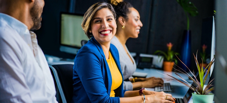 two business women thinking about small town living in the Austin Metropolitan area