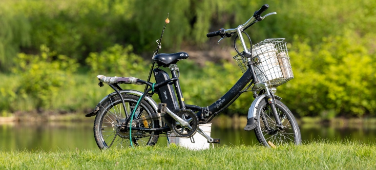 a bike in a beautiful nature setting