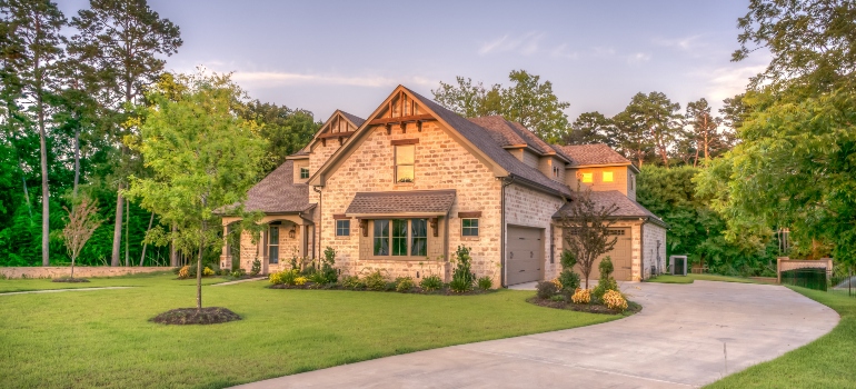 a house in a suburb