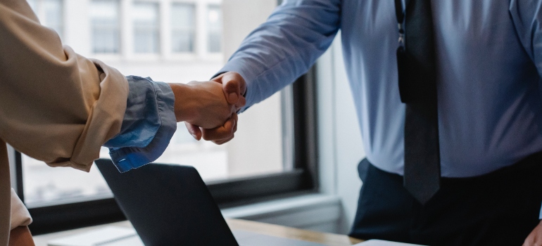 businessmen shaking hands